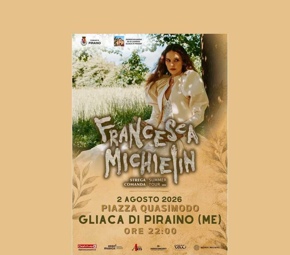 Francesca Michielin "Strega Comanda Summer Tour" (start h. 22:00)