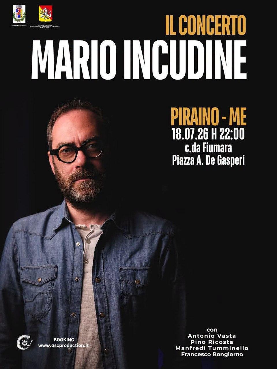 Mario Incudine in Concerto (start h 22:00)