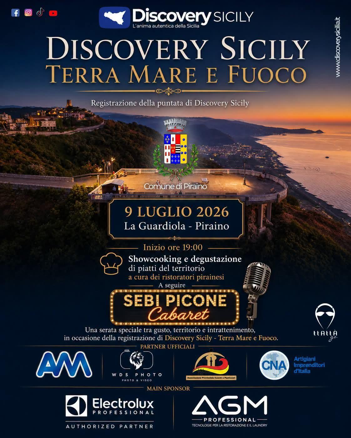 Discovery Sicily Terra Mare fuoco Live (Inizio ore 19.00)