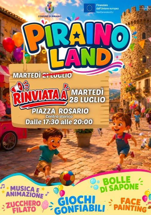 Pirainoland (dalle ore 17.30 alle 20.00)