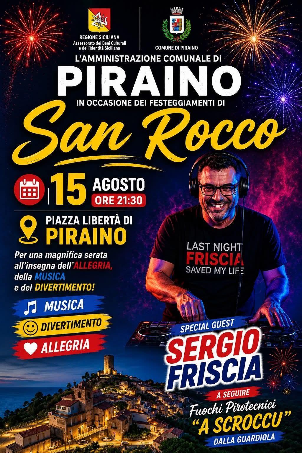 Sergio Friscia Show (Inizio ore 21.30)