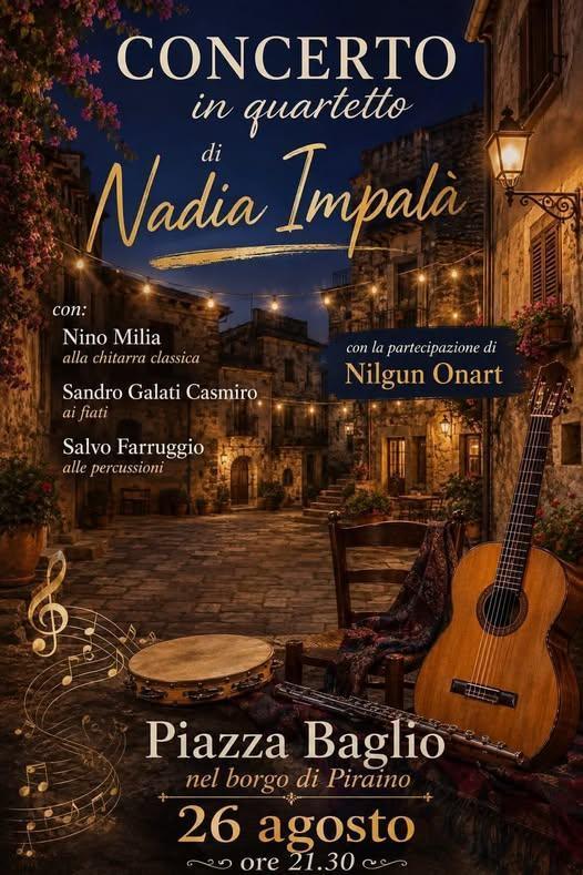 Nadia Impalà - Cantautorato Siciliano e Inediti Acustici (inizio ore 21.30)