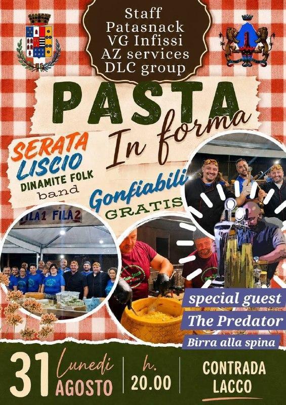 Pasta in Forma (inizio ore 20.00)