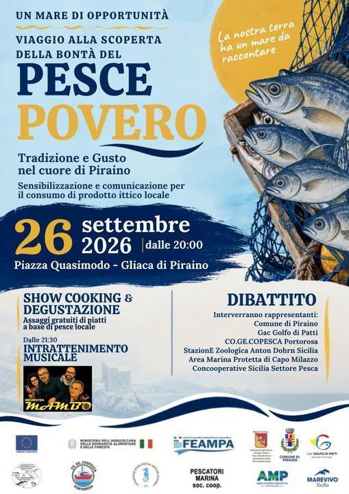 Viaggio alla scoperta della bontà del Pesce Povero (Inizio ore 20.00) Viaggio alla scoperta della bontà del Pesce Povero (Inizio ore 20.00)
