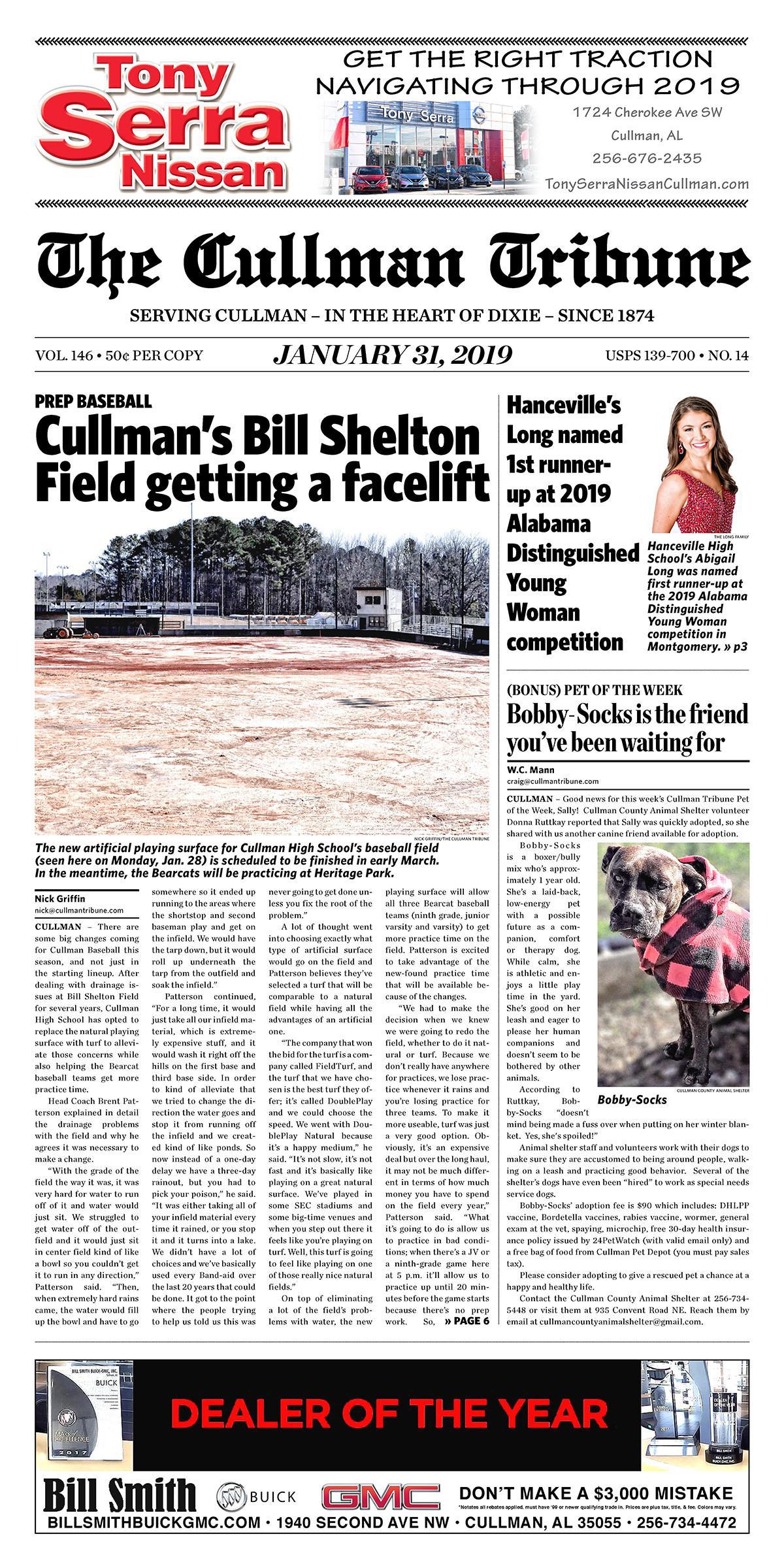 Good Morning Cullman! The 01-31-2019 edition of the Cullman Tribune is now ready to view