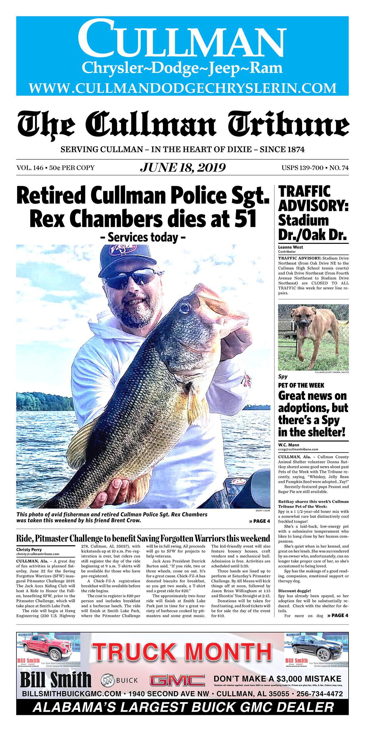 Good Morning Cullman! The 06-18-2019 edition of the Cullman Tribune is now ready to view