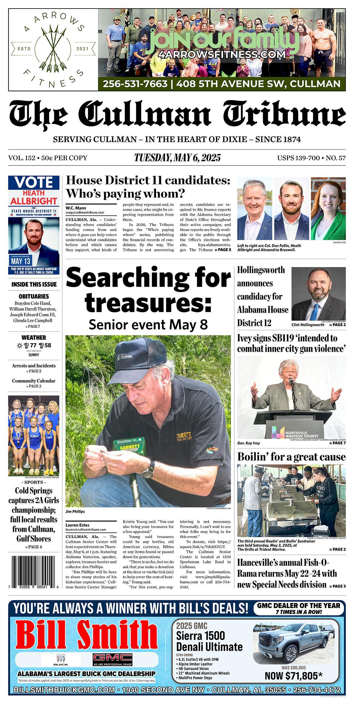 Good Morning Cullman! The 05-06-2025 edition of the Cullman Tribune is now ready to view.