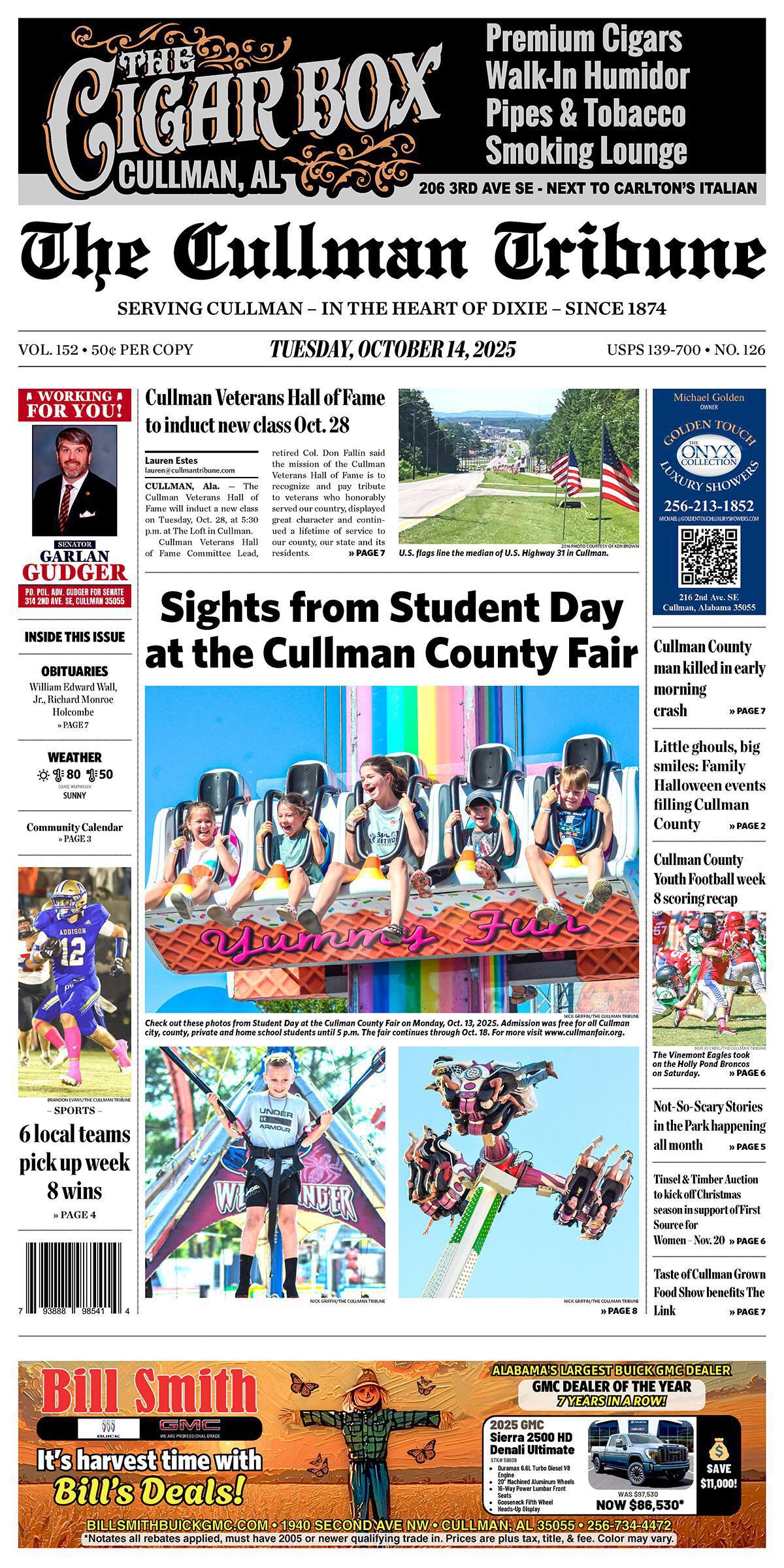 Good Morning Cullman! The 10-14-2025 edition of the Cullman Tribune is now ready to view.