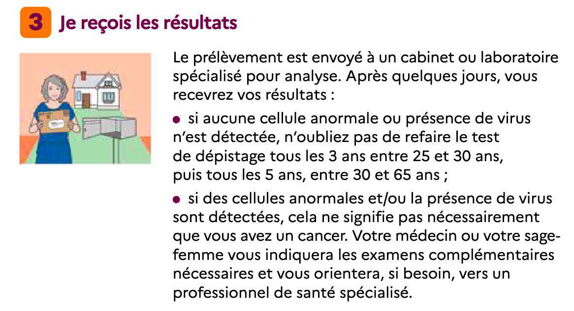 Si le résultat du test de dépistage est positif (examen cytologique anormal ou test HPV-HR positif), que faire ? Si le résultat du test de dépistage est positif (examen cytologique anormal ou test HPV-HR positif), que faire ?