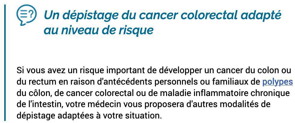 Il y a des cas de maladies héréditaires touchant le côlon ou le rectum dans ma famille Il y a des cas de maladies héréditaires touchant le côlon ou le rectum dans ma famille