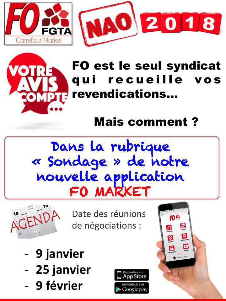 NAO 2018 : VOS revendications