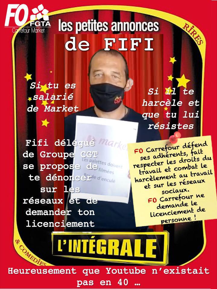 Les petites annonces de FIFI (Délégué de groupe Cgt Carrefour) ou comment demander le licenciement d'un salarié !