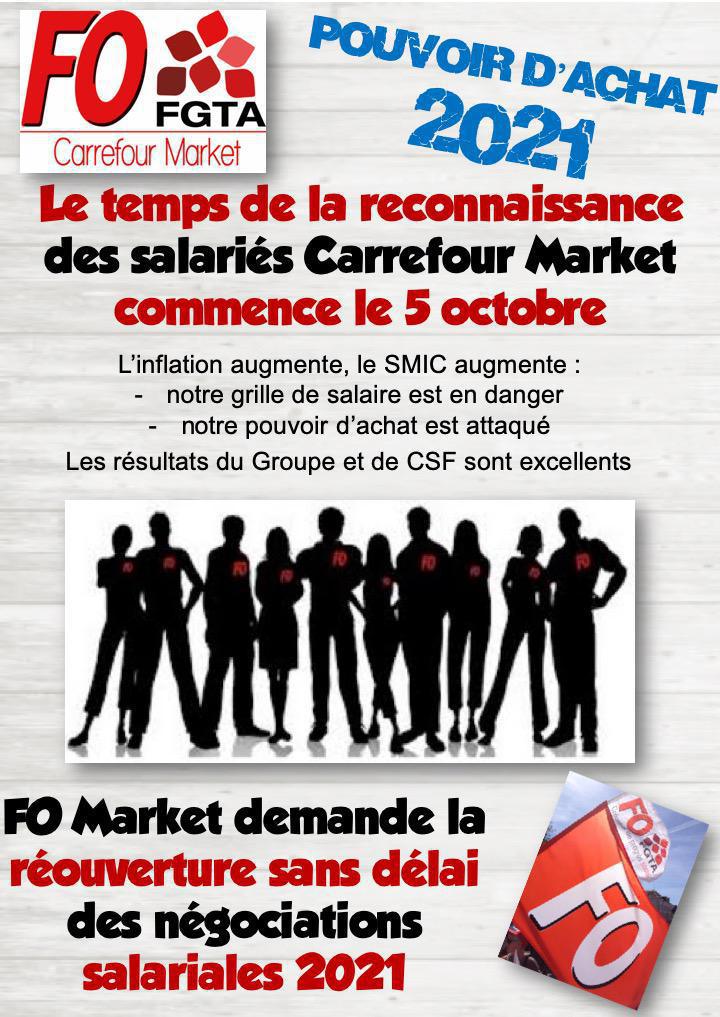 FO Market demande la réouverture des négociations salariales 2021 FO Market demande la réouverture des négociations salariales 2021