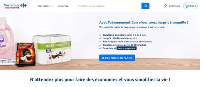 Carrefour lance un abonnement pour les grosses livraisons