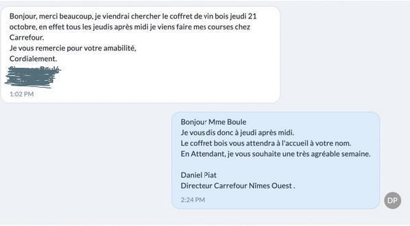 Carrefour propose à ses clients de converser avec leur magasin via Whatsapp