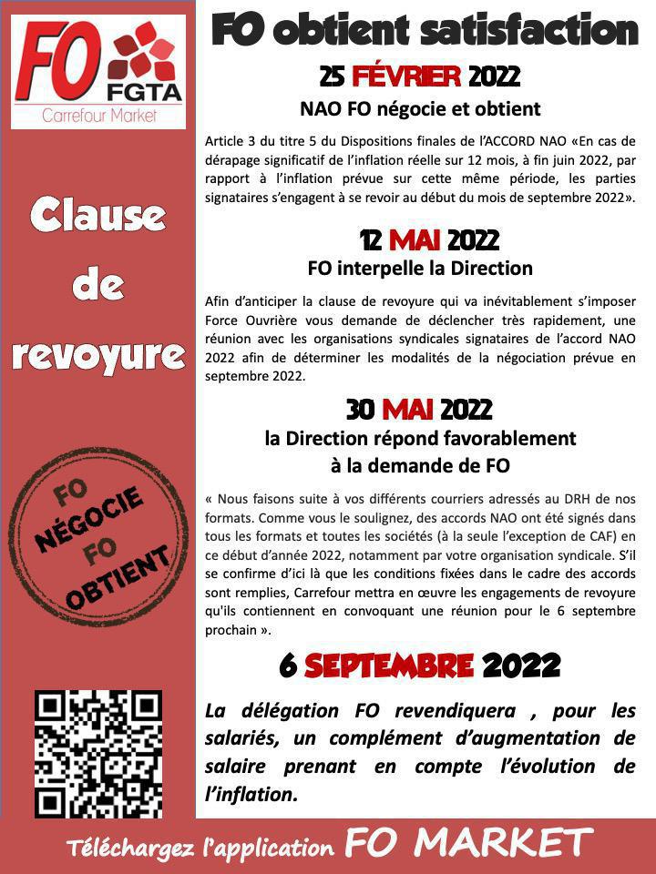 Pouvoir d'achat : Clause de revoyure NAO 2022 Pouvoir d'achat : Clause de revoyure NAO 2022