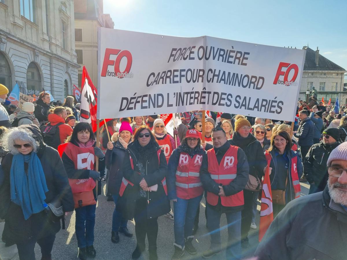 Mobilisation des adhérents FO Market du 31 janvier 2023 Mobilisation des adhérents FO Market du 31 janvier 2023