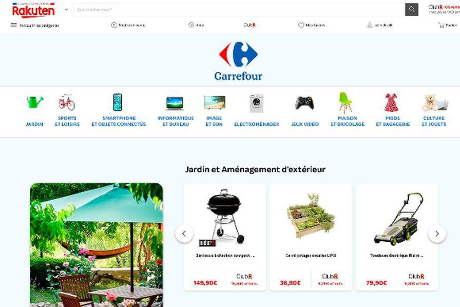 Carrefour ouvrira un magasin virtuel sur la marketplace de Rakuten fin avril