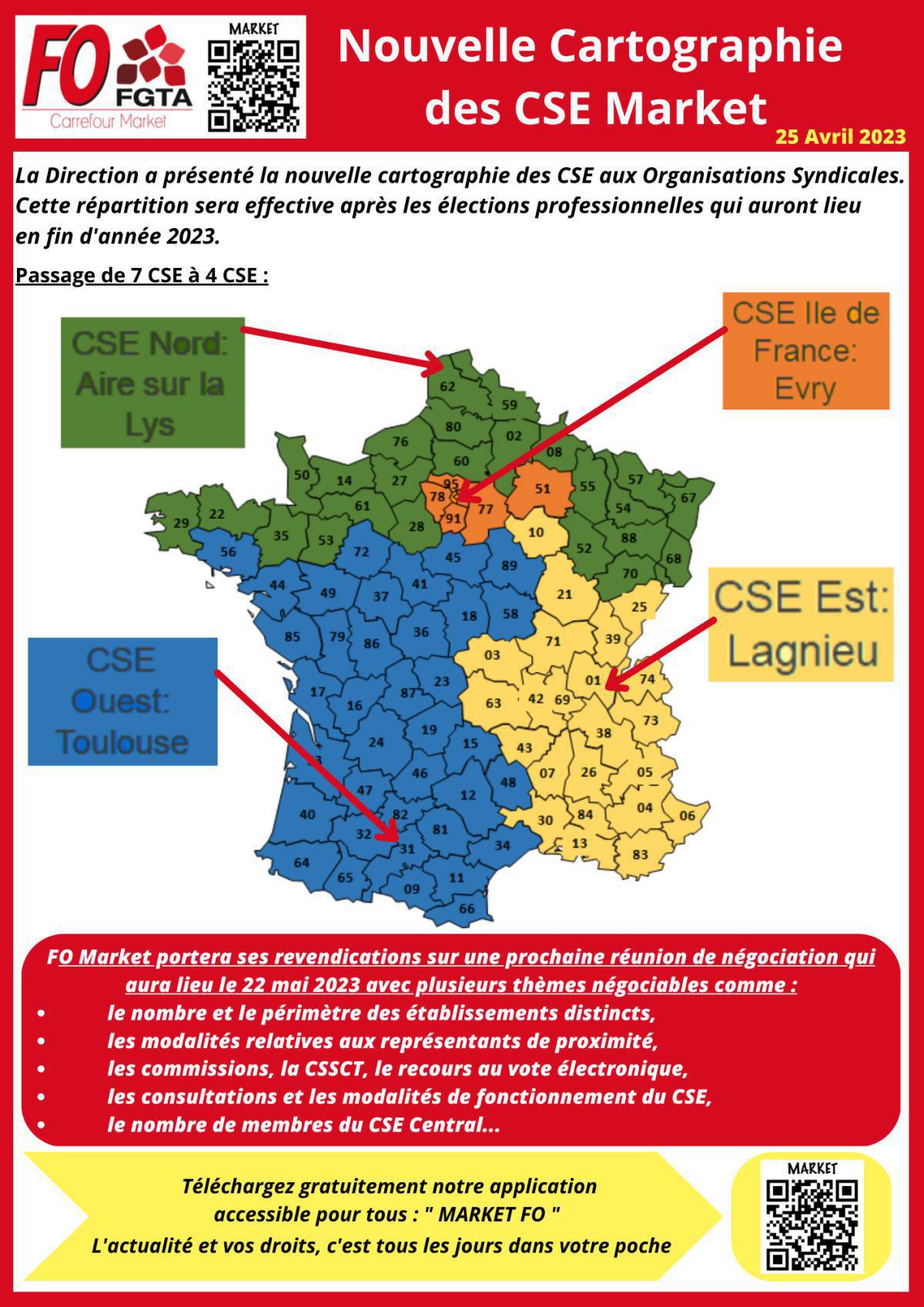 Négociation Cartographie des CSE chez Market Négociation Cartographie des CSE chez Market