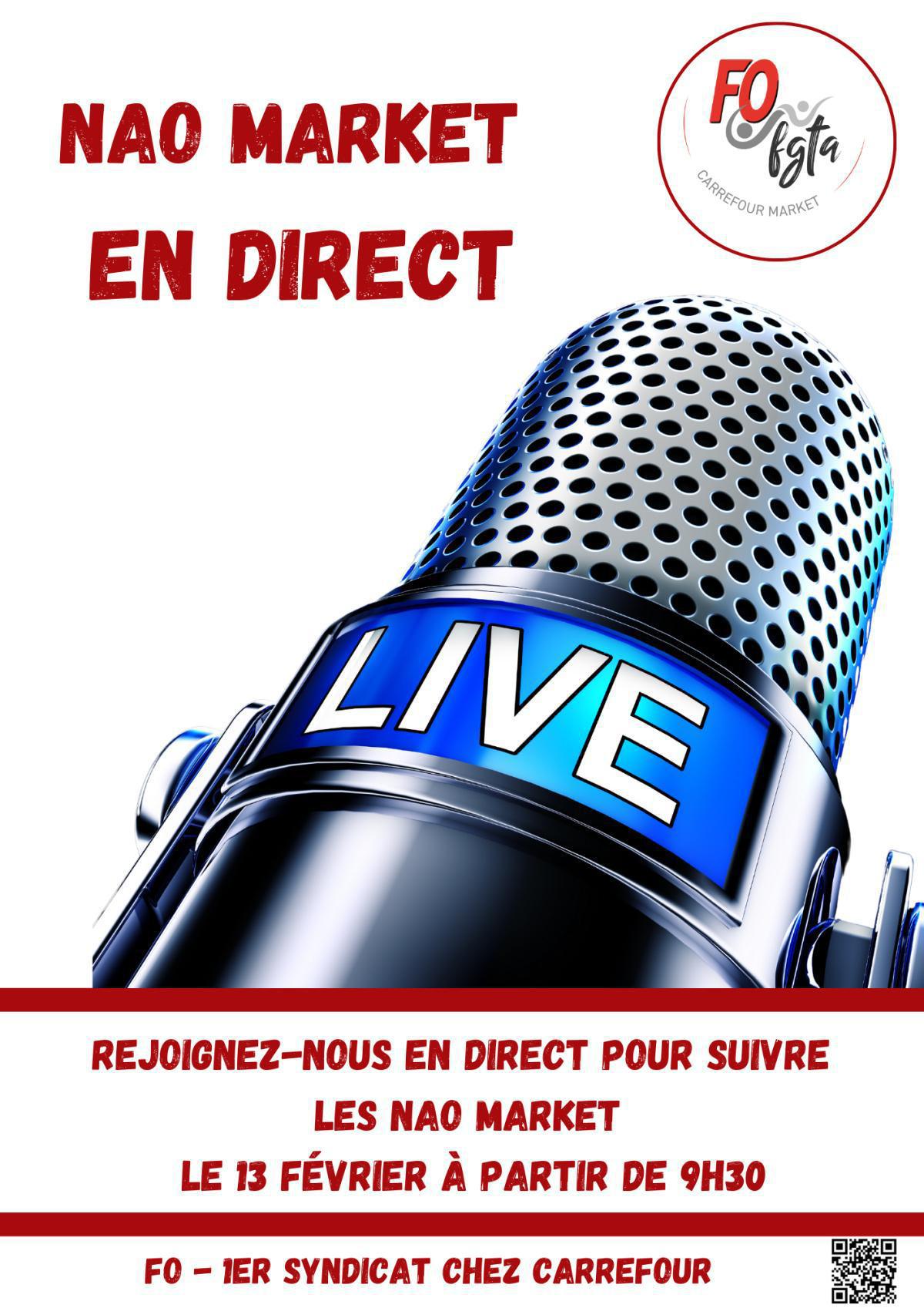 Rejoignez-nous en direct pour suivre les NAO MARKET le 13 février Rejoignez-nous en direct pour suivre les NAO MARKET le 13 février