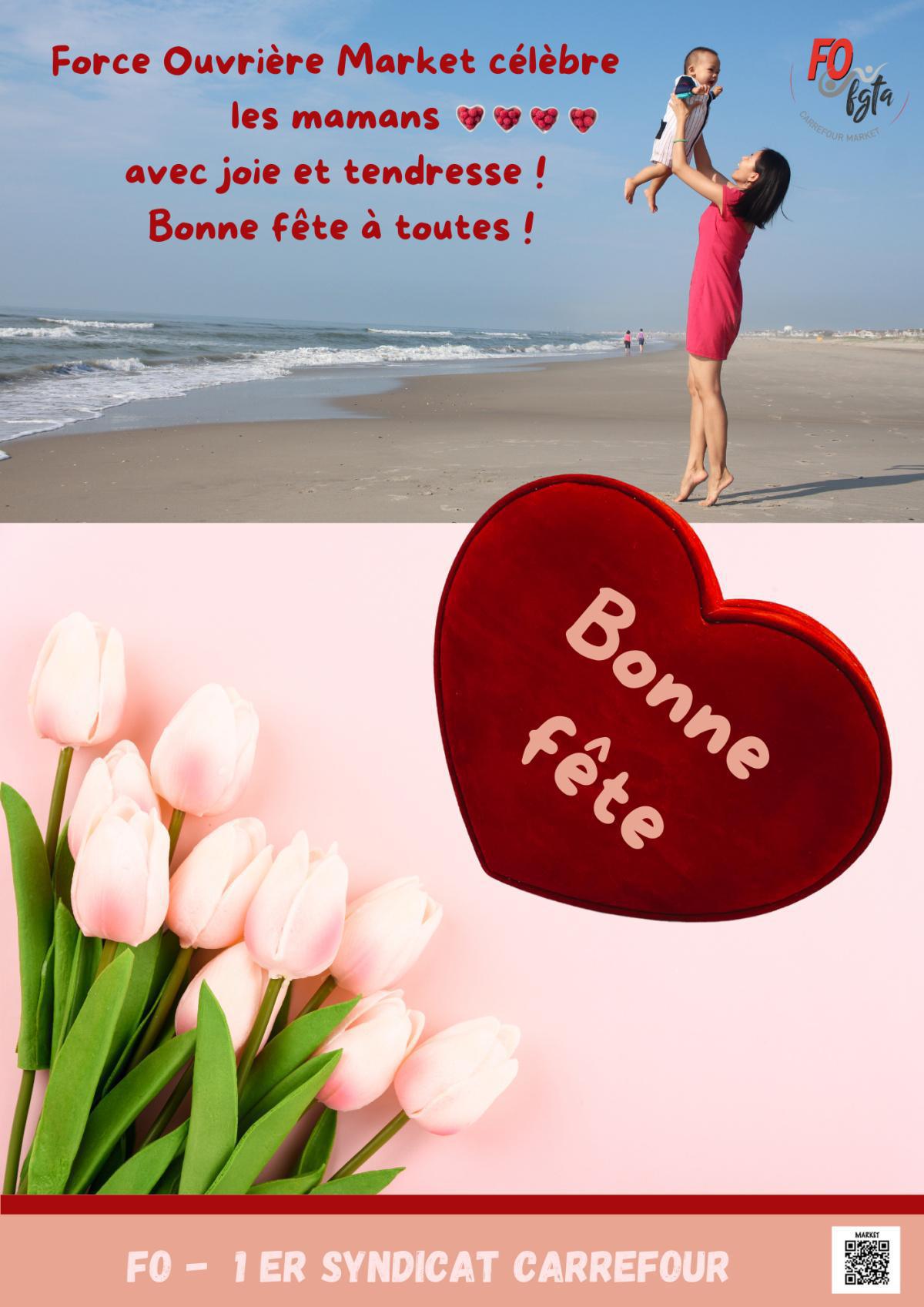 Force Ouvrière célèbre les mamans - Bonne fêtes à toutes