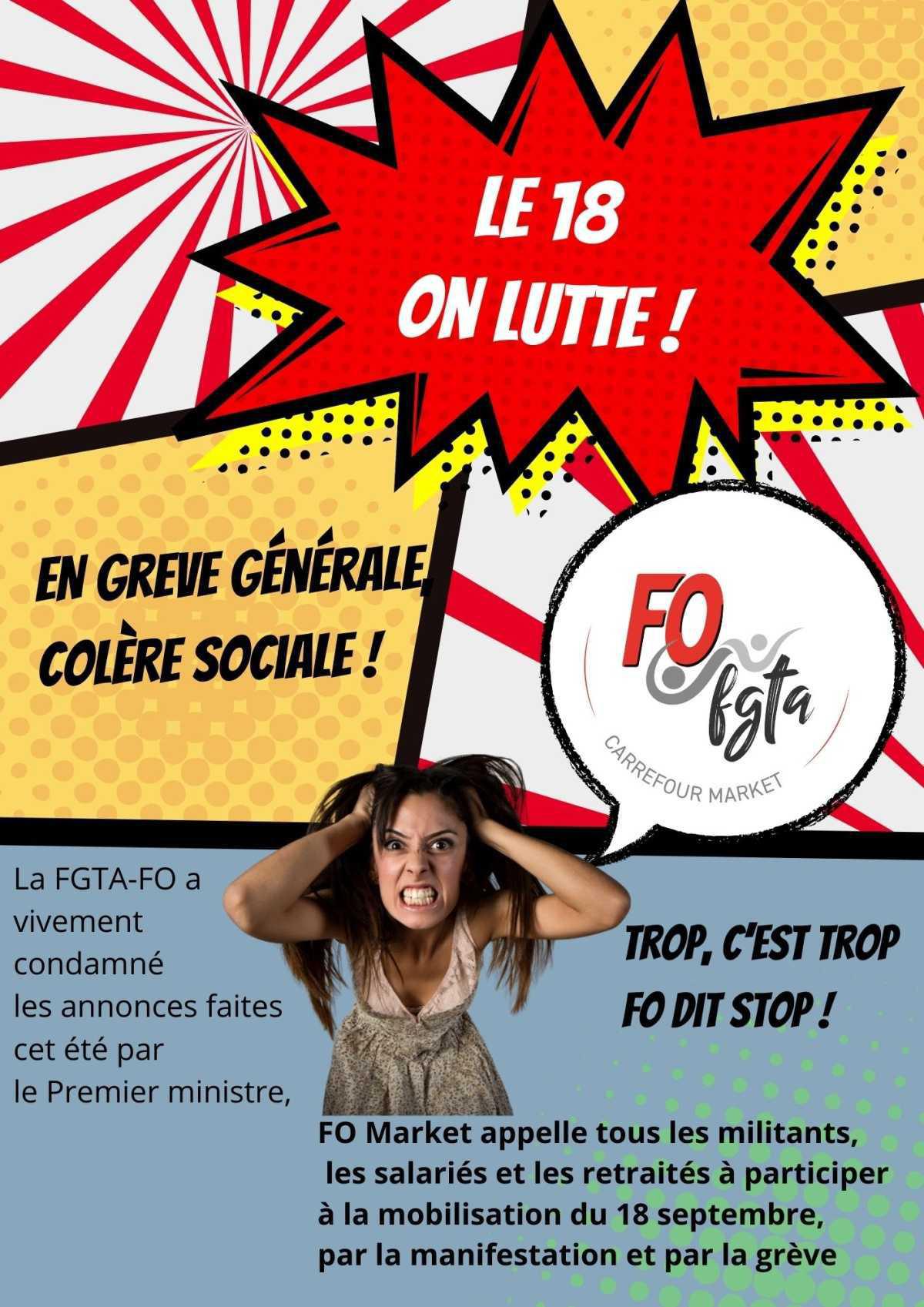 Market-FO Appelle à la Mobilisation le 18 Septembre