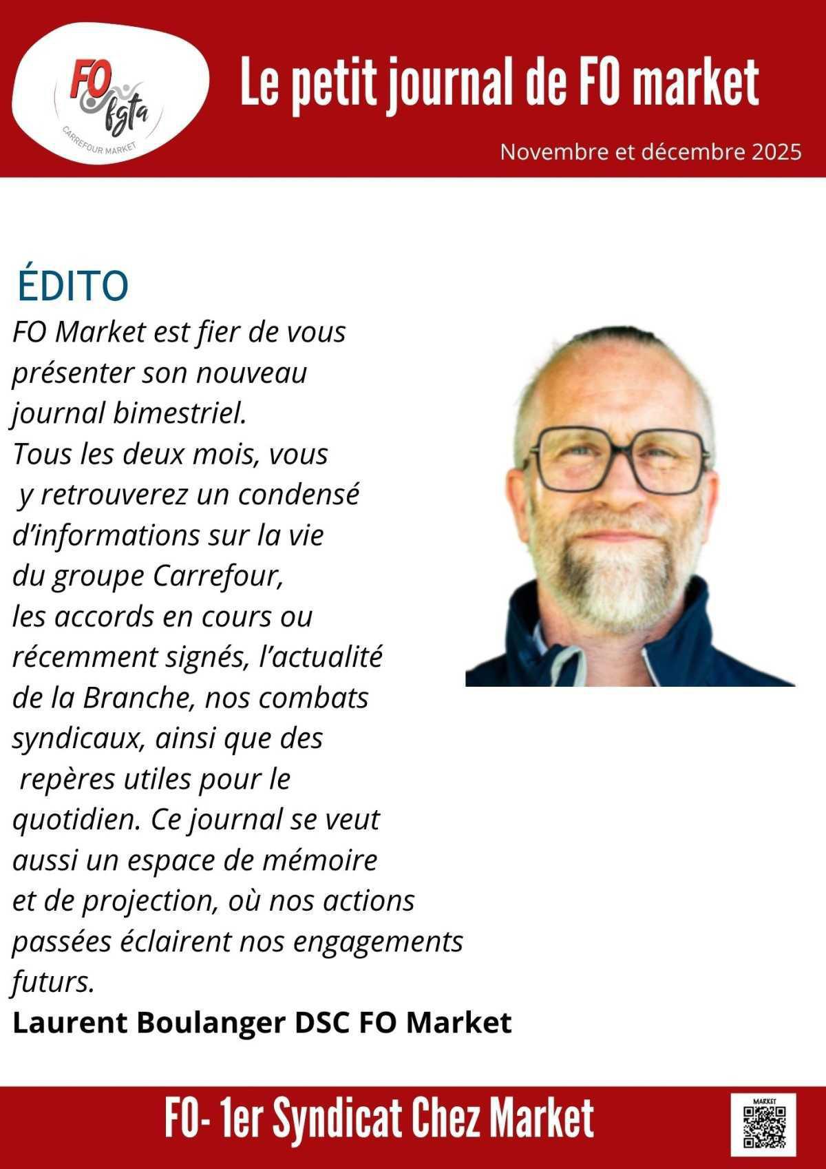 Le petit journal FO Market - Novembre et décembre