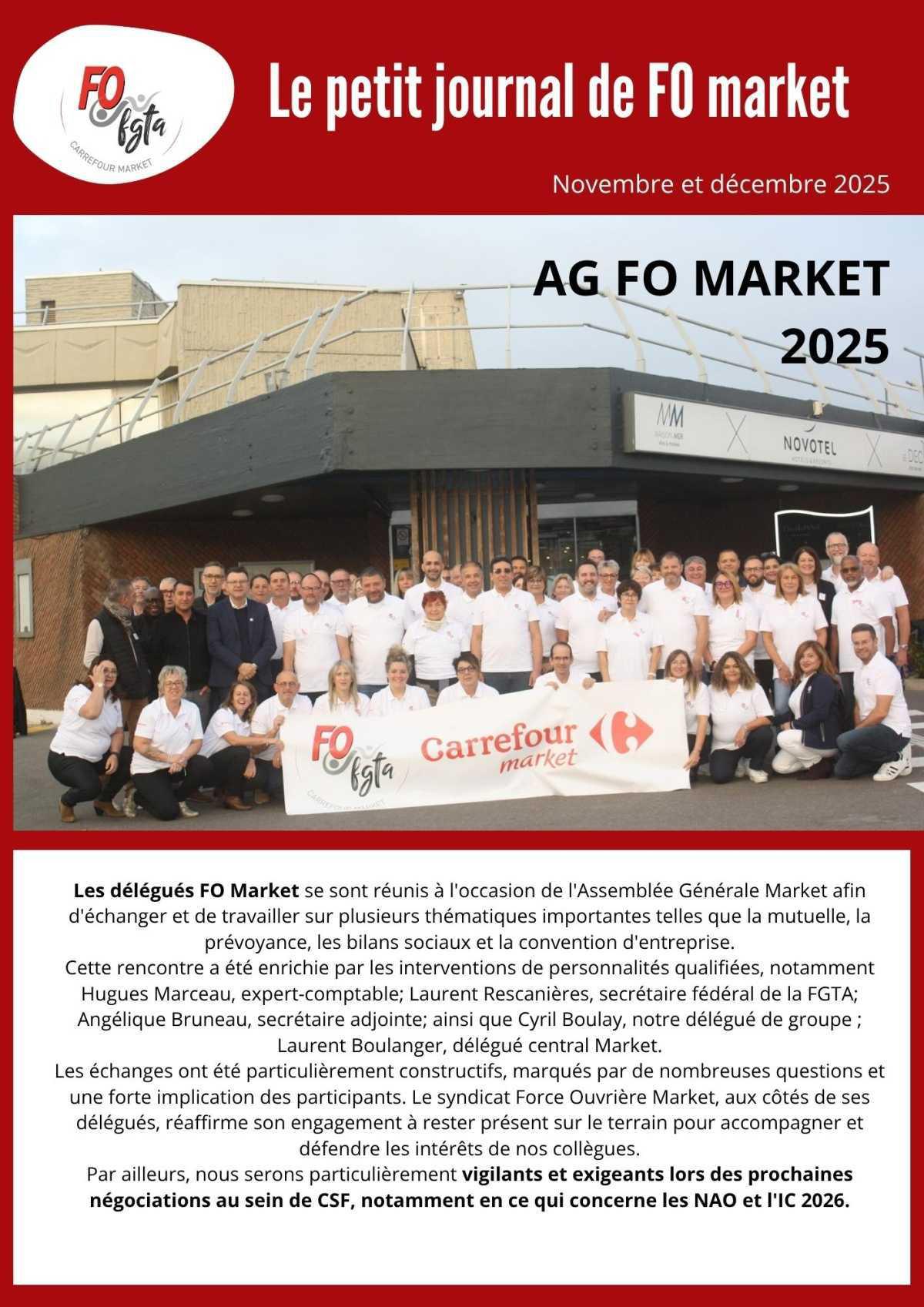 Le petit journal FO Market - Novembre et décembre