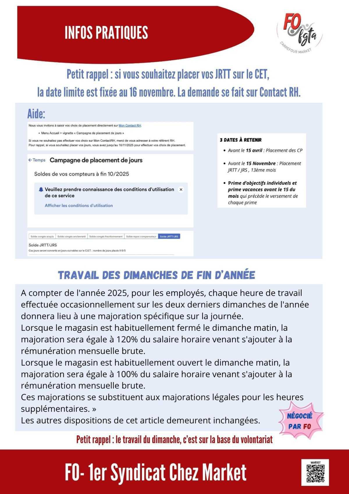 Le petit journal FO Market - Novembre et décembre