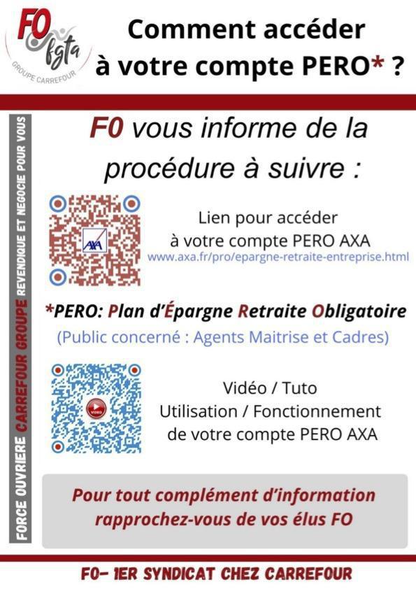 Comment accéder à votre compte PERO ?