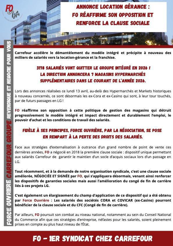 Annonce Location Gérance 2026