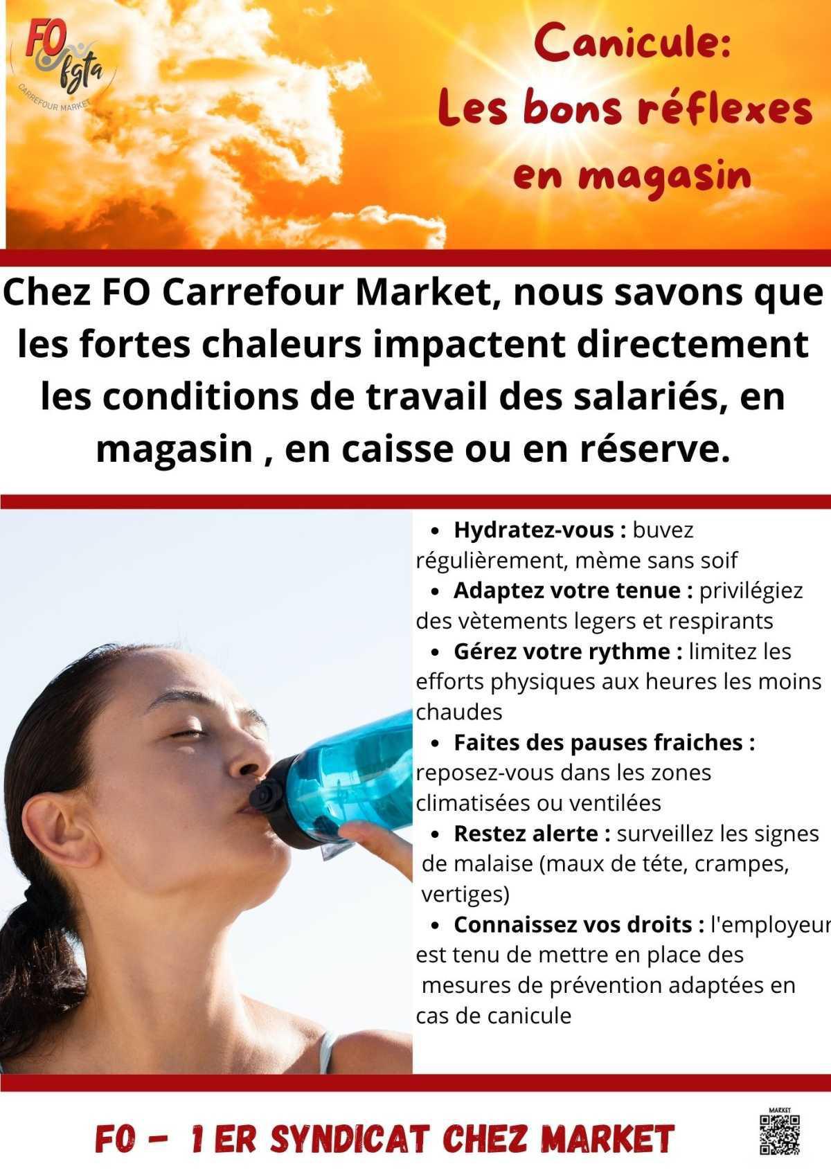 Canicule : Les bons réflexes en magasin