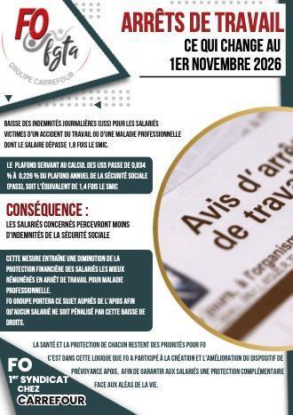ARRETS DE TRAVAIL