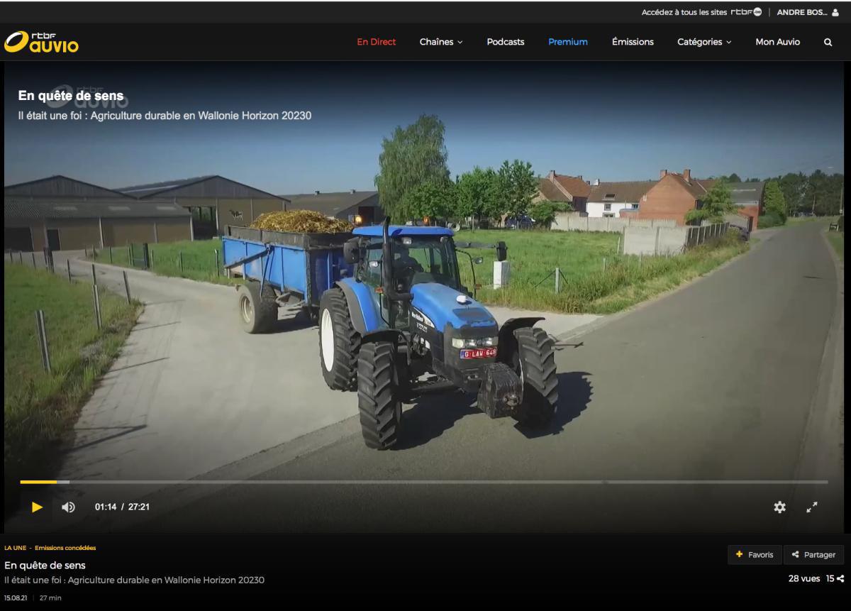 Agriculture durable en Wallonie (30') Agriculture durable en Wallonie (30')