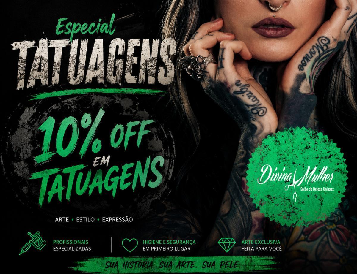 10% de desconto em tatuagens 10% de desconto em tatuagens