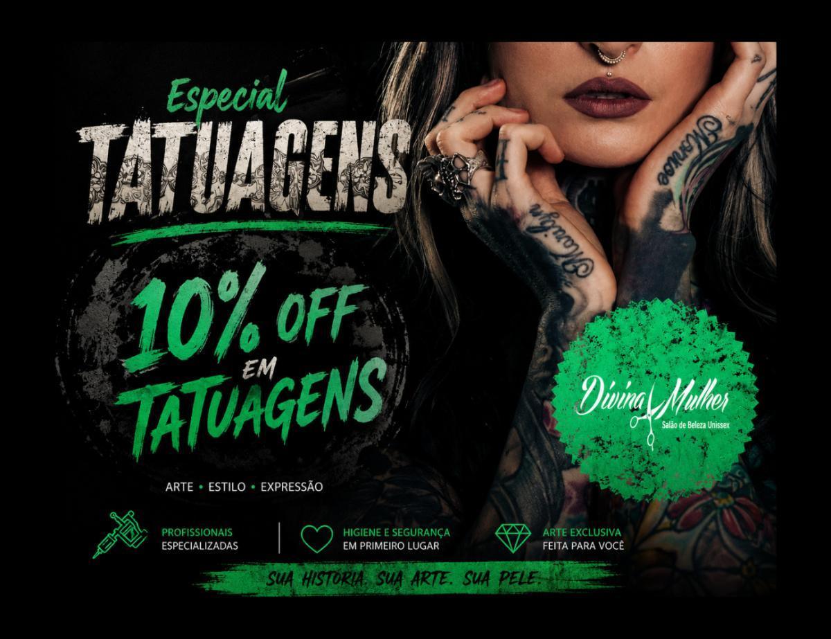 10% de desconto em tatuagens 10% de desconto em tatuagens
