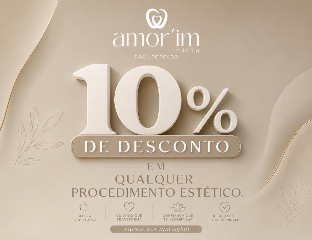 10% desconto em qualquer procedimento estético 10% desconto em qualquer procedimento estético