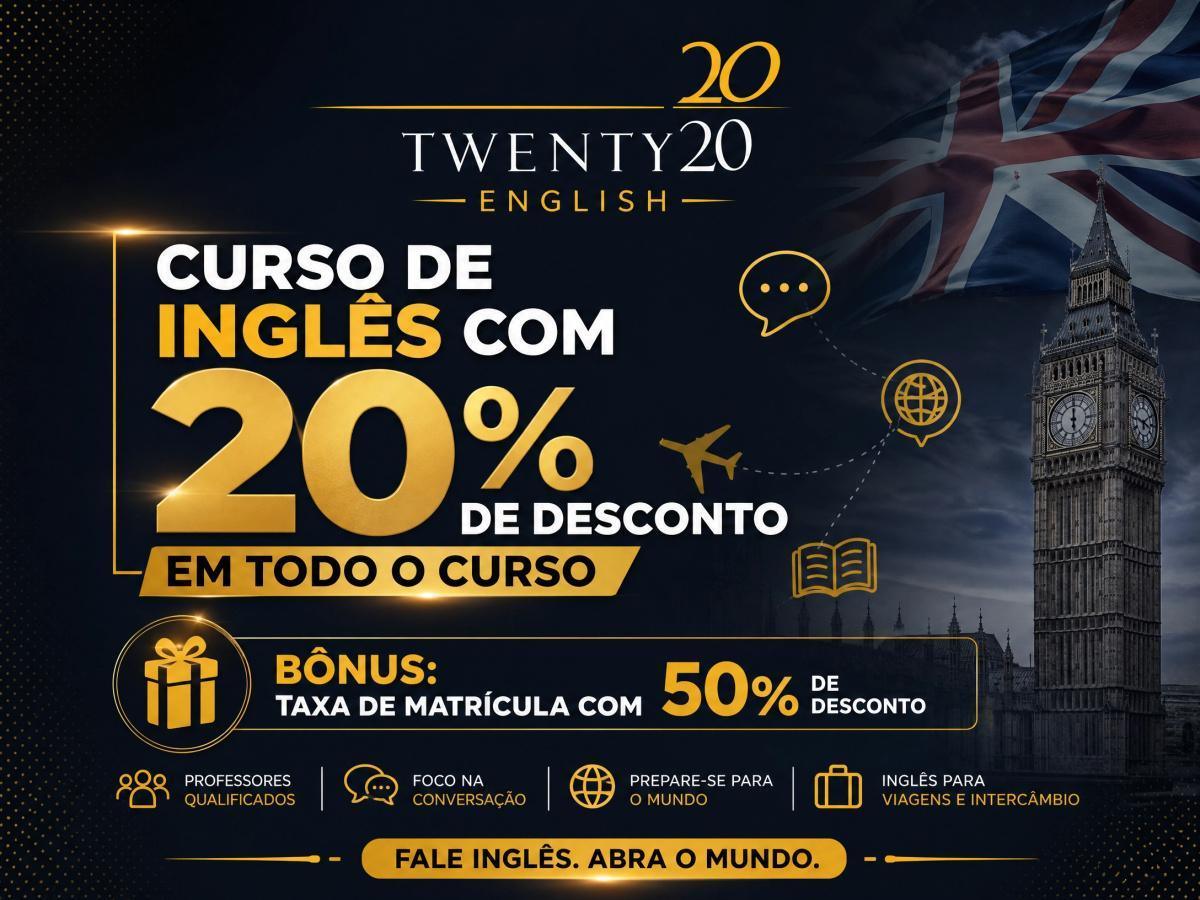 Curso de Inglês com 20% Desconto Curso de Inglês com 20% Desconto