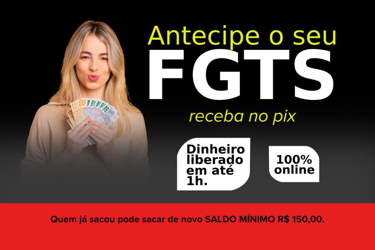 FGTS pagando em minutos via PIX
