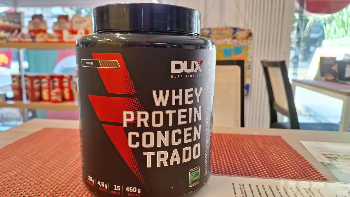 Whey Protein concentrado Dux 450g por R$ 80,00
