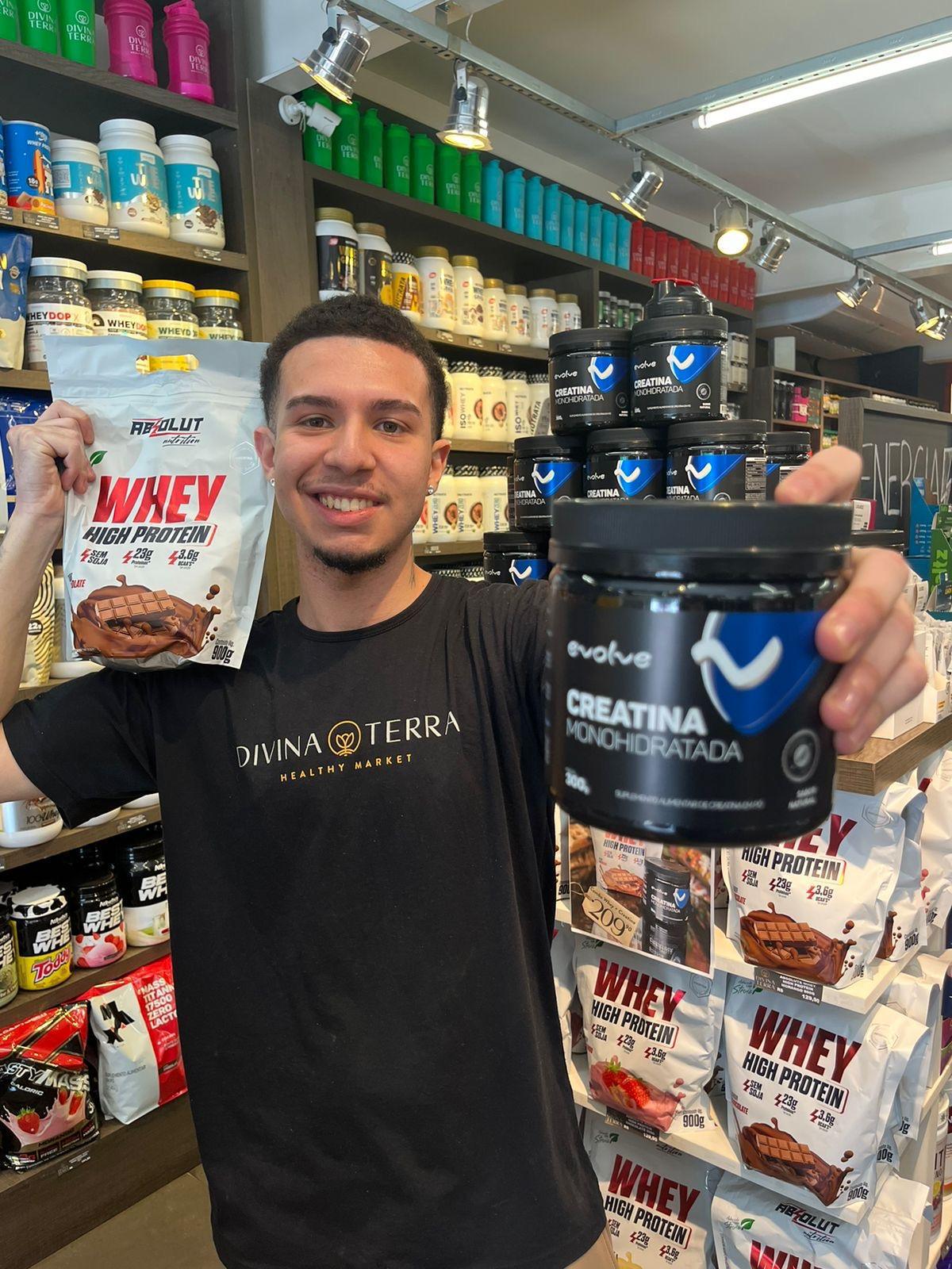 Combo promocional WHEY + CREATINA por R$ 209.90