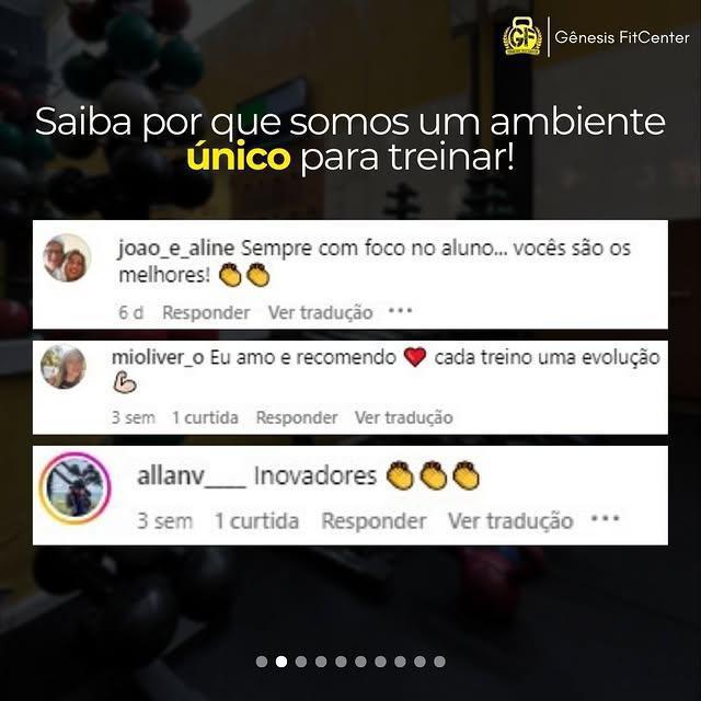 Gênesis FitCenter | ⭐Nota 4.9 no Google Gênesis FitCenter | ⭐Nota 4.9 no Google