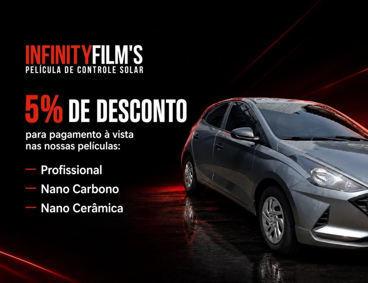 5% de desconto nas películas para pagamento à vista. 5% de desconto nas películas para pagamento à vista.