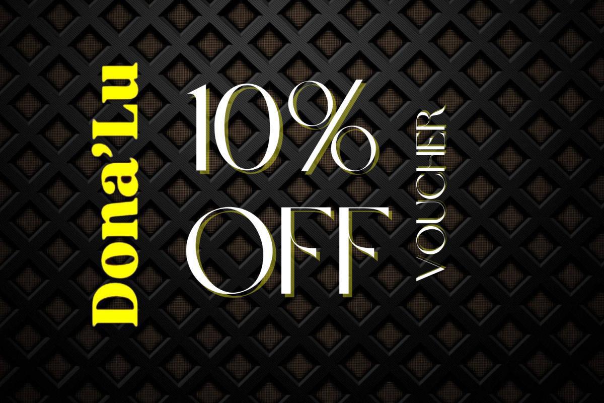 10% de desconto em qualquer valor de compra 10% de desconto em qualquer valor de compra