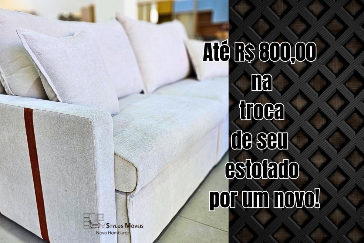 Seu estofado usado pode valer até R$ 800,00 de desconto na troca de um novo! Seu estofado usado pode valer até R$ 800,00 de desconto na troca de um novo!