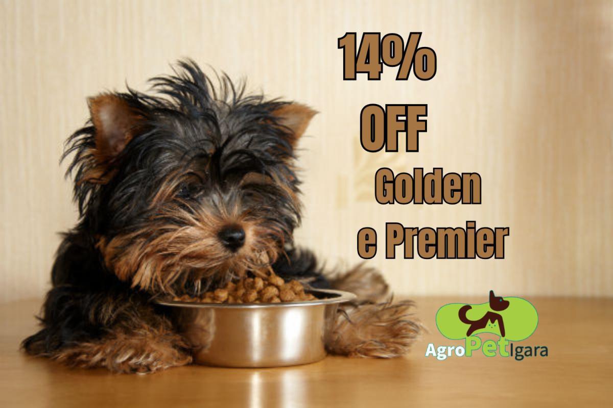 Rações Golden e Premier com 14% OFF