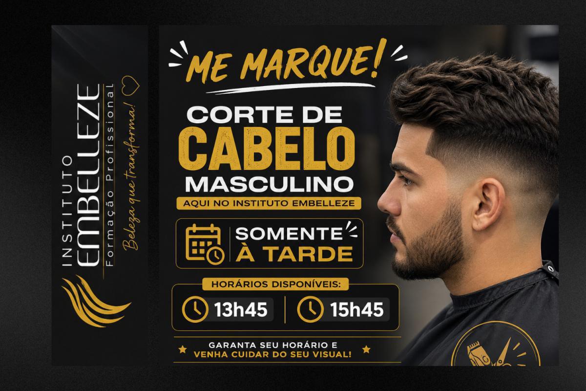 Corte de cabelo grátis para usuários do app nas Quartas Feiras! Corte de cabelo grátis para usuários do app nas Quartas Feiras!