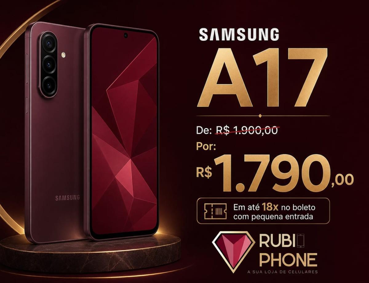 Celular Samsung Galaxy A17 por R$ 1.790,00 Celular Samsung Galaxy A17 por R$ 1.790,00