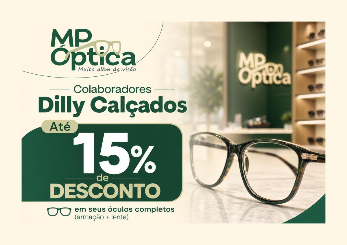 Promoção para colaboradores da Dilly Calçados - Armação + Lente de grau Promoção para colaboradores da Dilly Calçados - Armação + Lente de grau