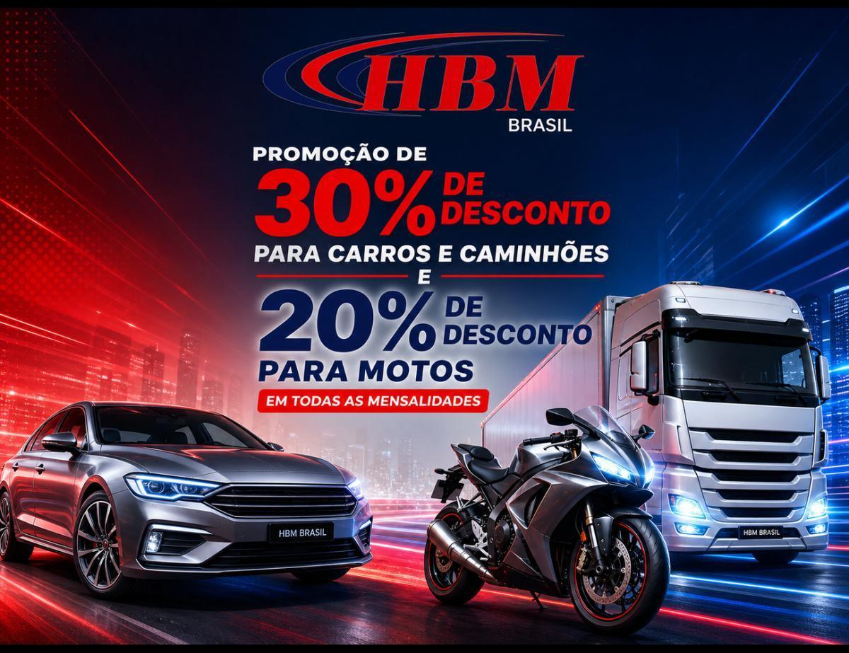 30% de desconto para Carros e Caminhões , e 20% de desconto para Motos 30% de desconto para Carros e Caminhões , e 20% de desconto para Motos